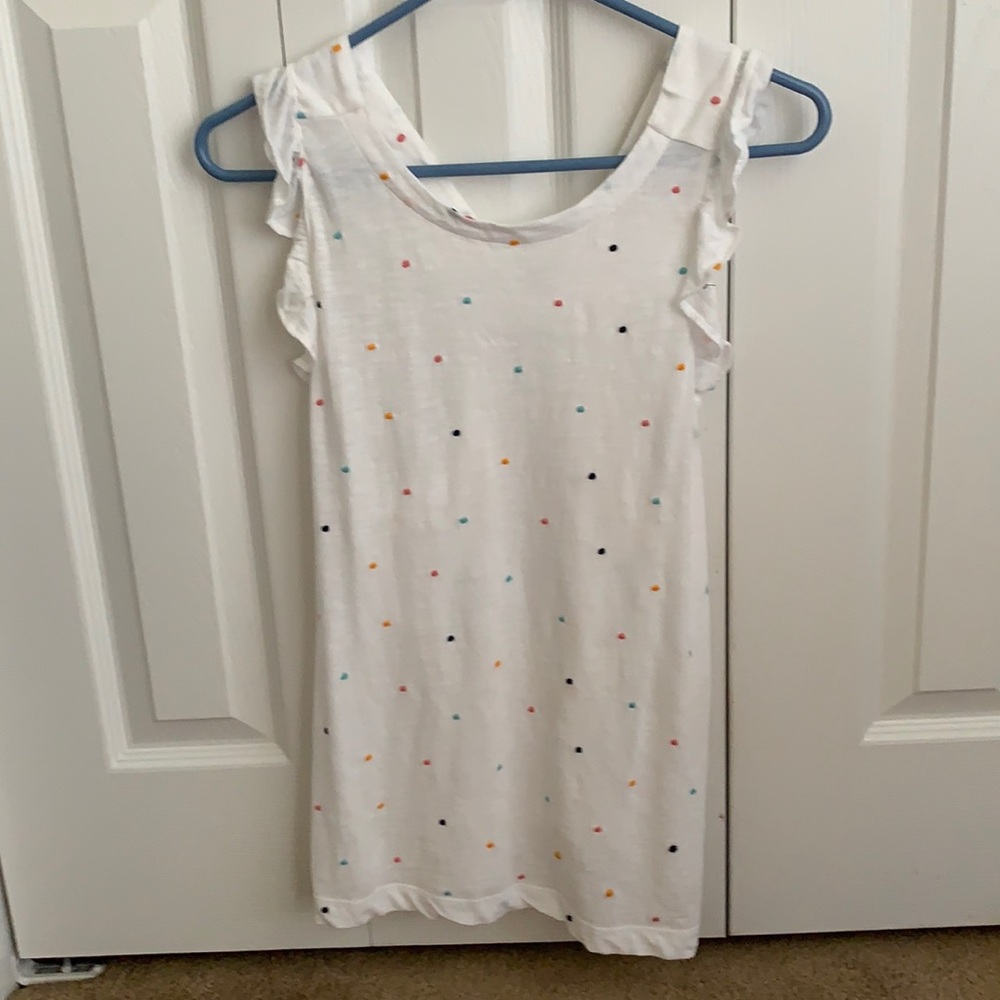 Loft women’s ruffle tank top m new with tags
